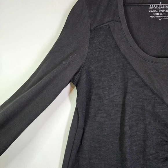 Neon Buddha Cinch Front Tunic Top M Black Long Sleeve‎ - Picture 3 of 7